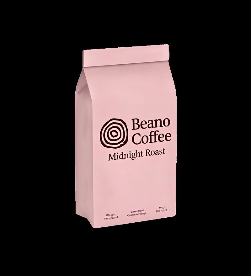 Midnight Roast dark roast coffee bag